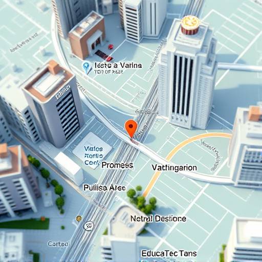 Mapa interativo da localizaäão da EducaTech Brasil na Avenida Paulista, São Paulo