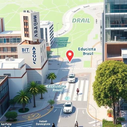 Mapa interativo da localizaäão da EducaTech Brasil na Avenida Paulista, São Paulo